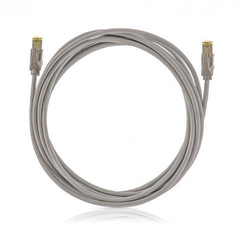 Patch kábel Cat6 S/FTP  0,5m  szürke 50µ" PVC KELine [18403]