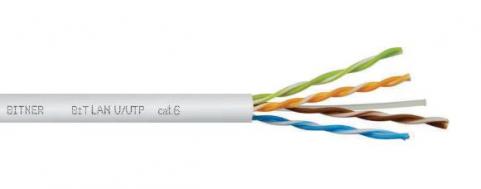 Kábel Cat6    UTP fali  PVC 305m  szürke (TI0044-305) Bitner [18527]