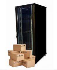 Rack szekrény 22U álló 19"  szürke s. TO-22U68G7 X-Tech