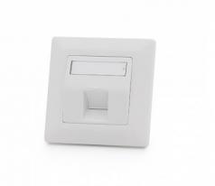 Fali aljzat előlap Üres 1port 50x50mm fehér Modulo50 (601141-UP) KELine [19022]