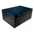 Rack szekrény  4U fali 19" 600x450 fekete RackSys [19031]-a