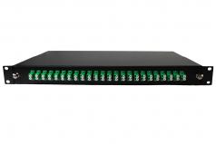Patch panel optikai 48p (24xLC/APC dlx) SM rack 19" 1U OptiC [19140]