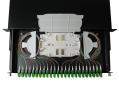 Patch panel optikai 48p (24xLC/APC dlx) SM rack 19" 1U OptiC [19140]-a
