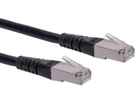 Patch kábel Cat6 S/FTP 5m fekete 50µ" PVC 21.15.1365-50 Roline