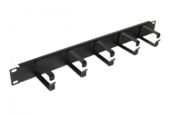 Rack gyűrűspanel 19" 1U 40x 80mm fekete RackSys [19176]