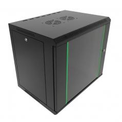 Rack szekrény  9U fali 19" 600x450 fekete RackSys [19177]