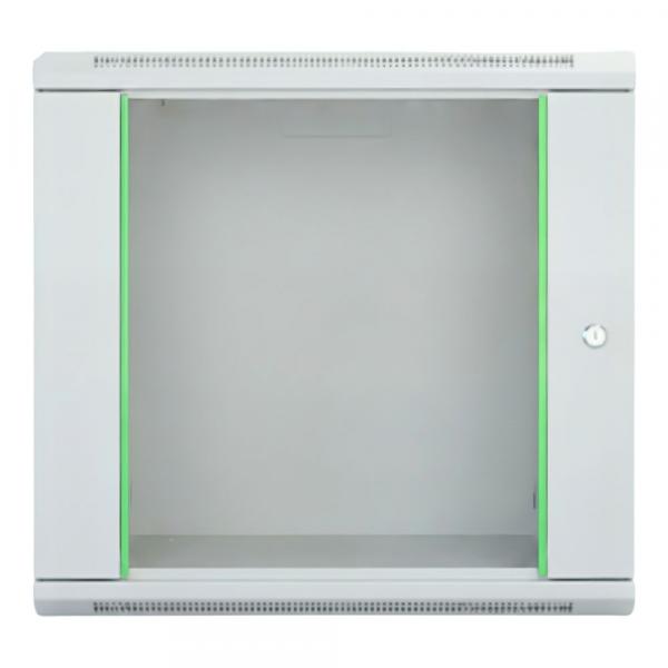 Rack szekrény 12U fali 19" 540x 400 szürke üveg a. RackSys [19180]