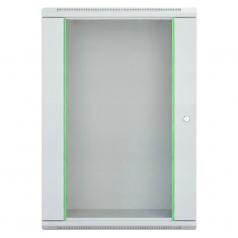 Rack szekrény 18U  fali 19" 600x 600 szürke üveg a. RackSys [19187]