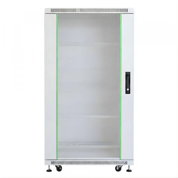 Rack szekrény 22U álló 19" 800x1000 szürke üveg a. RackSys [19206]