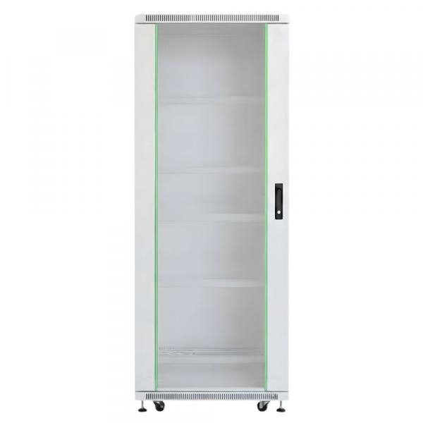 Rack szekrény 32U álló 19" 600x 800 szürke üveg a. RackSys [19220]