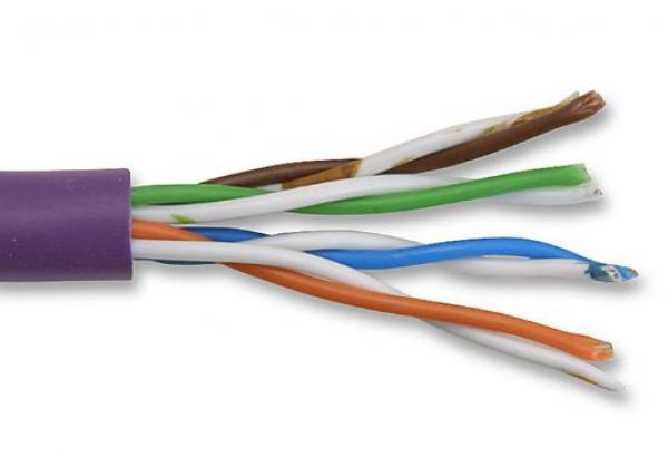 Kábel Cat6   UTP fali HFFR-LS 305m lila C6U-Eca-B305VT4 Leviton [19345]