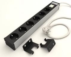 Elosztó rack 19"  6xSchuko kapcsolós 1.768.0407 Ks [20120]