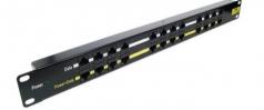 Tápegység PoE injector patch panel 12 port 100M rack 19" 1U OEM *[20124]