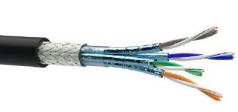 Kábel Cat6A S/FTP kültéri HDPE 500m fekete PL [20161]