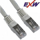 Patch kábel Cat5E F/ UTP   0,5m  szürke 50µ" PVC EXW [3056]
