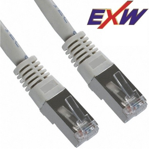 Patch kábel Cat6 F/ UTP   0,5m  szürke 50µ" PVC EXW [3118]