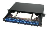 Patch panel optikai 24p SCdlx SM rack 19" 1U OptiC *[3887]