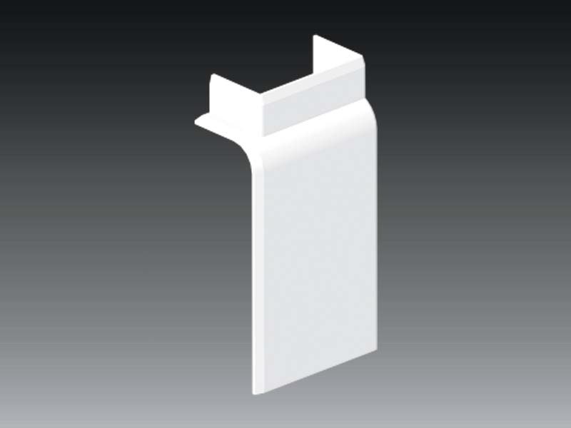Kcs 80x 25mm sík-idom-szűkítő LP L fehér 8823/13 L HB Kopos