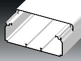 Kcs 100x40mm kábelcsatorna fehér 2m/szál EKD 100X40 HD Kopos