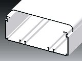 Kcs 140x60mm kábelcsatorna fehér 2m/szál EKE 140X60 HD Kopos