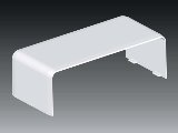 Kcs 120x40mm illesztés-takaró EKD fehér 8582 HB Kopos