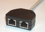 Ethernet kábel Y adapter PC/PC 1/2xRJ45 CAT5E FTP S5E GALAXY *[6055]
