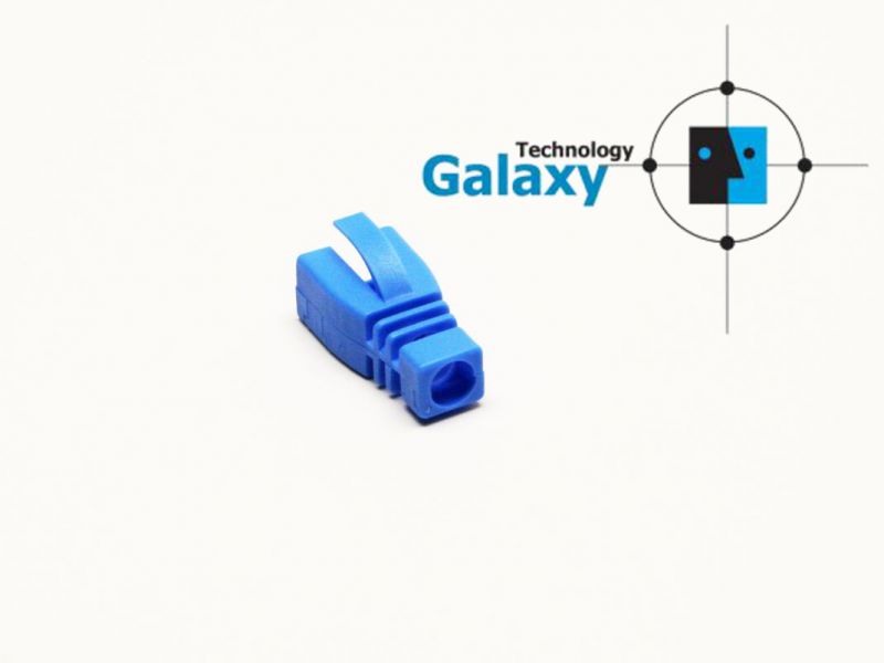 Törésgátló RJ45  UTP patentos műany. kék GALAXY *[6395]