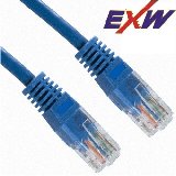 Patch kábel Cat5E  UTP  1m kék 50µ" PVC EXW [7038]