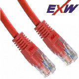 Patch kábel Cat5E  UTP  1m piros 50µ" PVC EXW [7039]