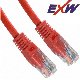 Patch kábel Cat5E  UTP  2m piros 50µ"  PVC EXW [7049]