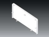 Kcs 160x65mm végzáró PK fehér 8481 HB Kopos