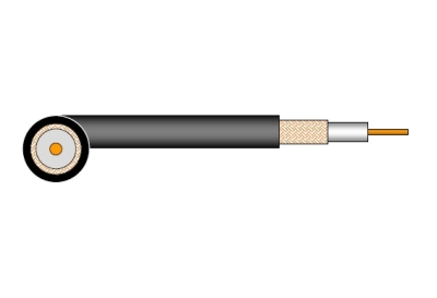 Kábel koax RG- 59 kül-/beltéri PVC 500m fekete Draka [7718]
