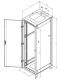 Rack szekrény 42U álló szerver 19" fekete RZA-42-L81-BAX-A1-OZA Triton-a