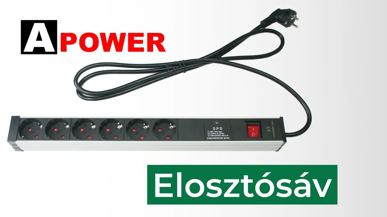 APower állítható rögzítésű elosztósáv